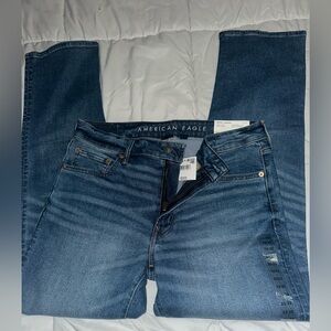 American Eagle Outfitters Men's Airflex + original straight Jeans